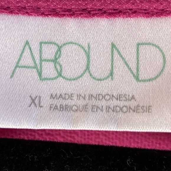 Abound Women's Pink Peasant Style Blouse XL - Picture 3 of 3